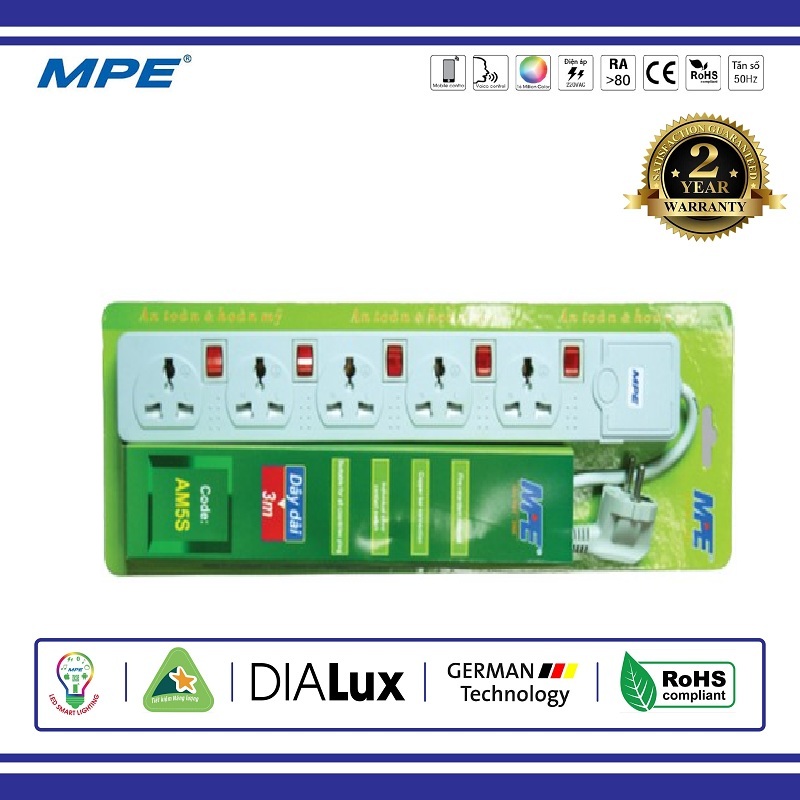 Ổ CẮM DI ĐỘNG ĐA NĂNG 5 Ổ MPE (AM5S)