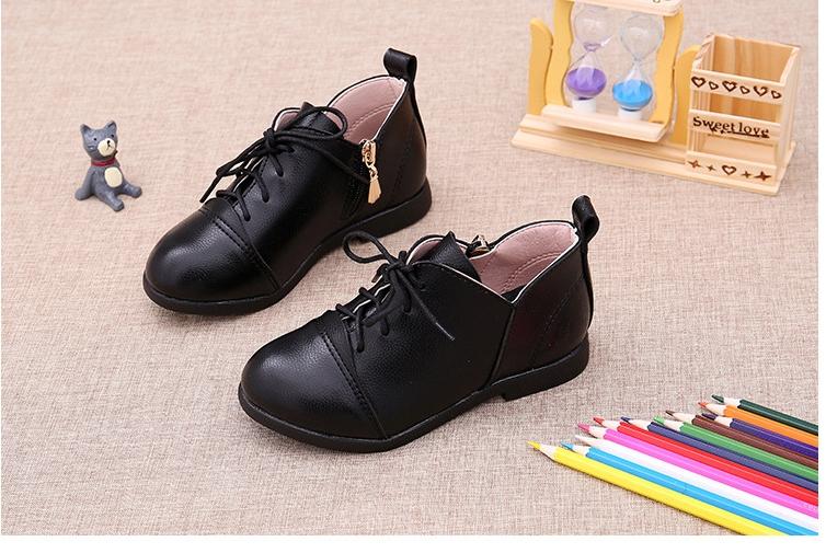 [Xả lẻ size] - Giày boot da cho bé gái
