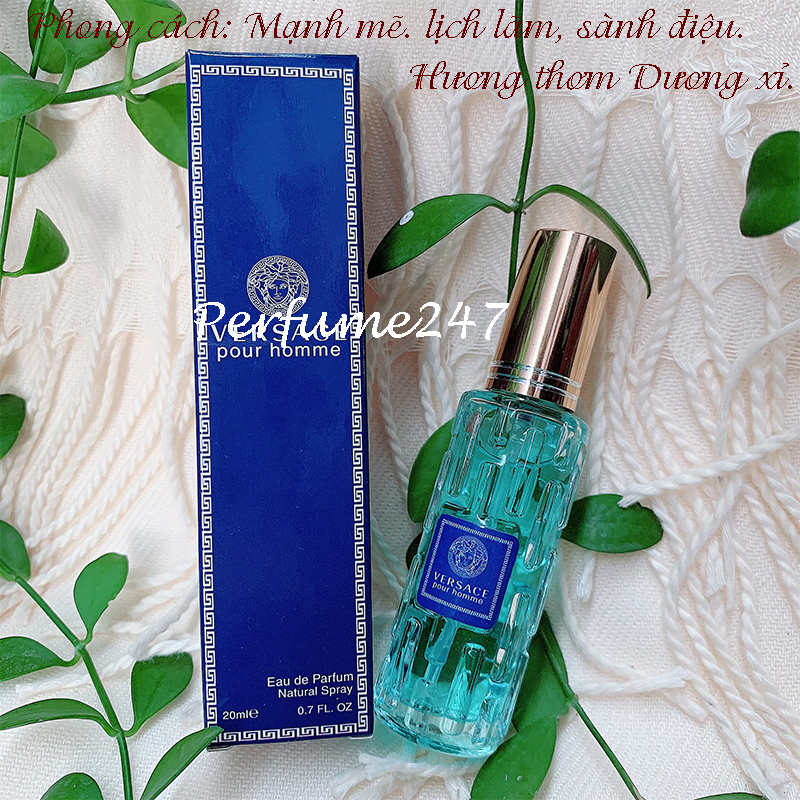 [HCM]COMBO 3 CHAI NƯỚC HOA NAM VESACE POUR HOME 20ML