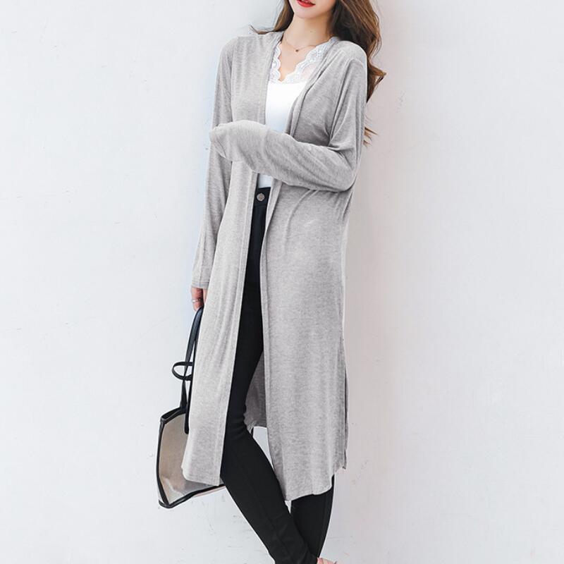 Áo khoác len cardigan form dài thời trang
