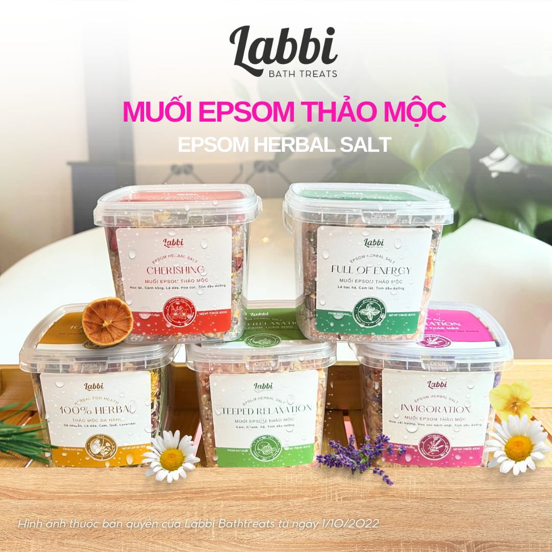 CHERISHING - Muối epsom thảo mộc [Labbi Bathtreats] Epsom herbal salt