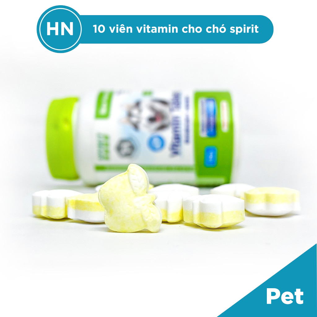[HN] Combo 10 Viên Bổ Sung Vitamin Cho Chó Mèo Spirit - Phụ Kiện Cho Thú Cưng