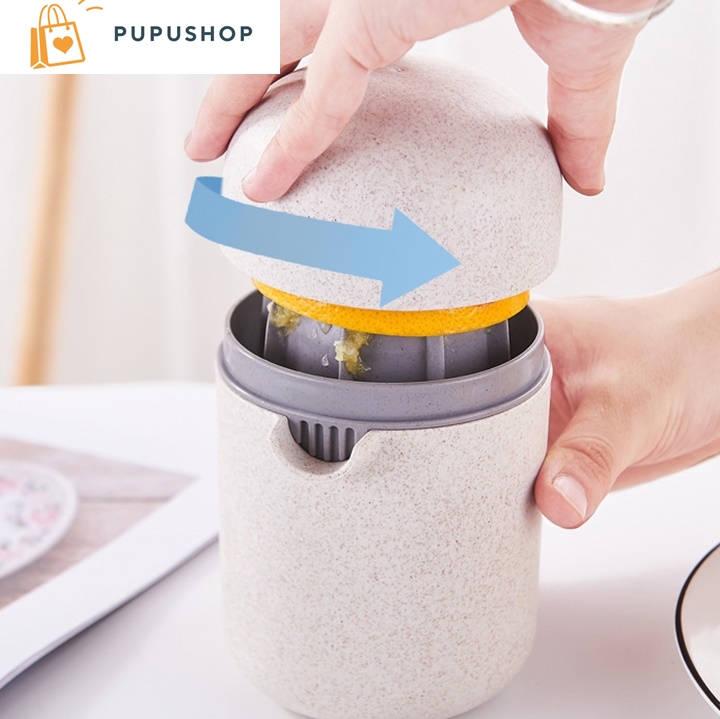 Pupushop bình vắt ép trái cây ecoco model eco03 dung tích 400ml chất liệu nhựa lúa mạch pp