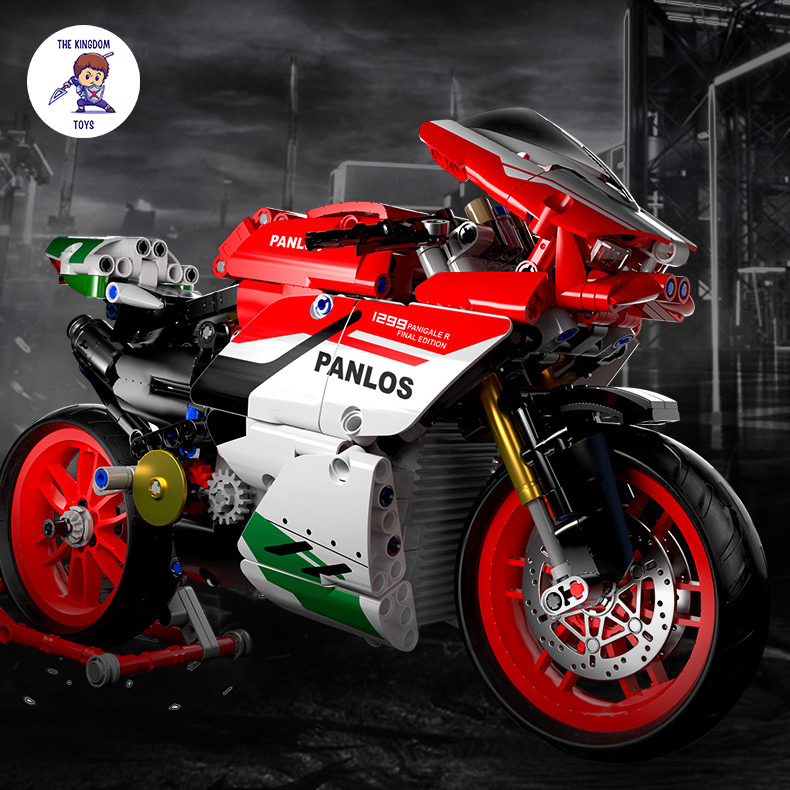 Đồ chơi lắp ráp mô hình xe máy phân khối lớn ducati 1299 panigale r final edition tỉ lệ 1:8 672001