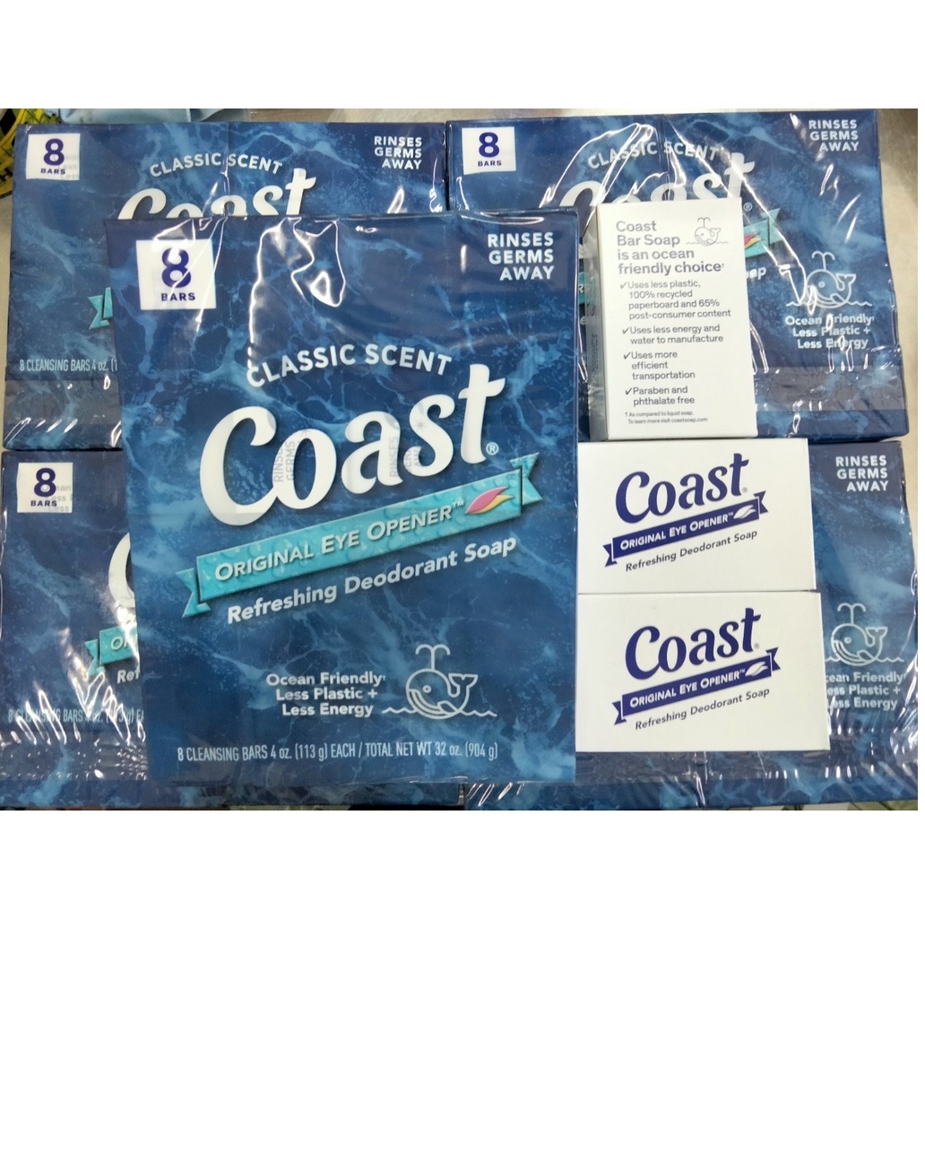 Bộ 4 Xà Bông cục Coast 113g của Mỹ
