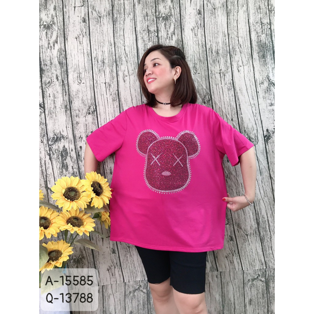 Áo BIG SIZE Mặt GẤU "Bling Bling" Linhstyle - 15585
