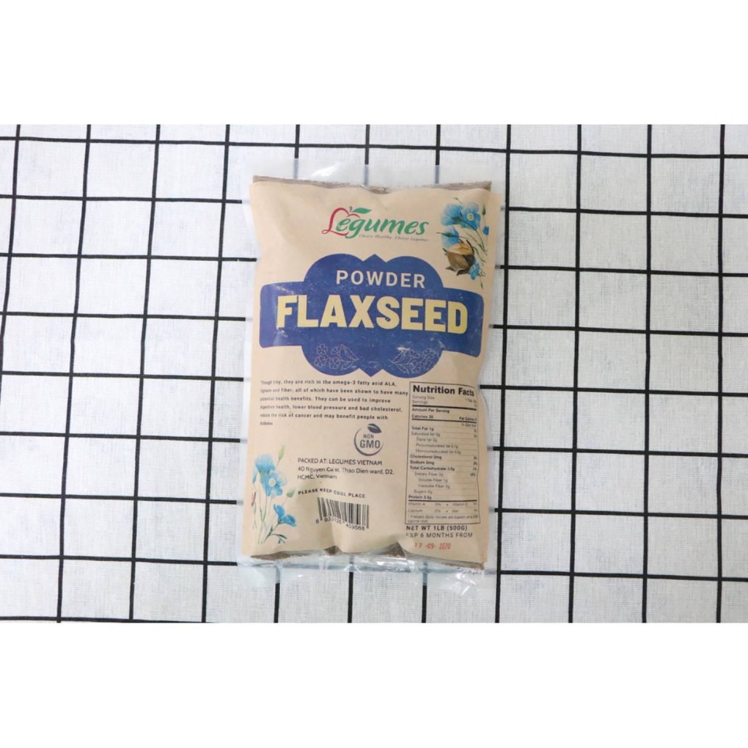 Hạt Lanh nâu Hữu cơ 500g Flaxseed (Hạt & Bột)