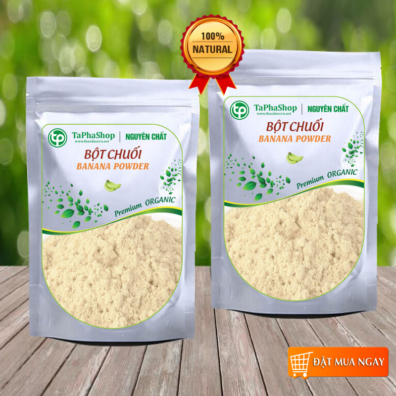 Bột chuối chín nguyên chất 200g - Thảo Dược Tấn Phát