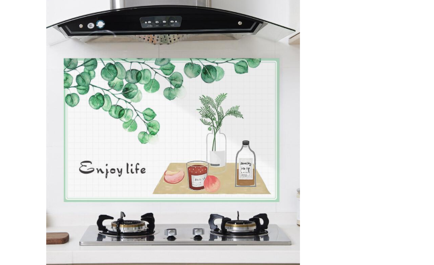 Miếng Decal Dán tường nhà bếp chống dầu mỡ bám tường