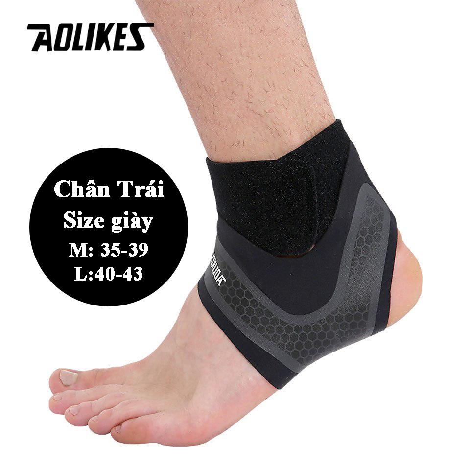 Băng bảo vệ mắt cá chân AOLIKES A-7130 hỗ trợ chống lật cổ chân khi chơi thể thao Sport ankle pads
