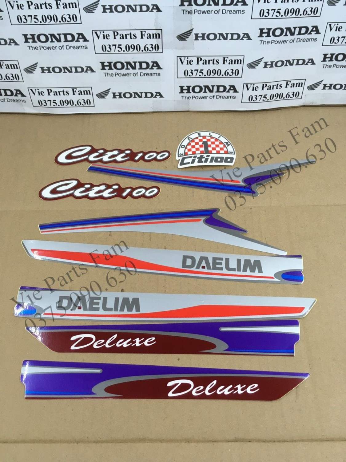 Bộ tem Honda Citi 100 đời 95 (tem 3 lớp)