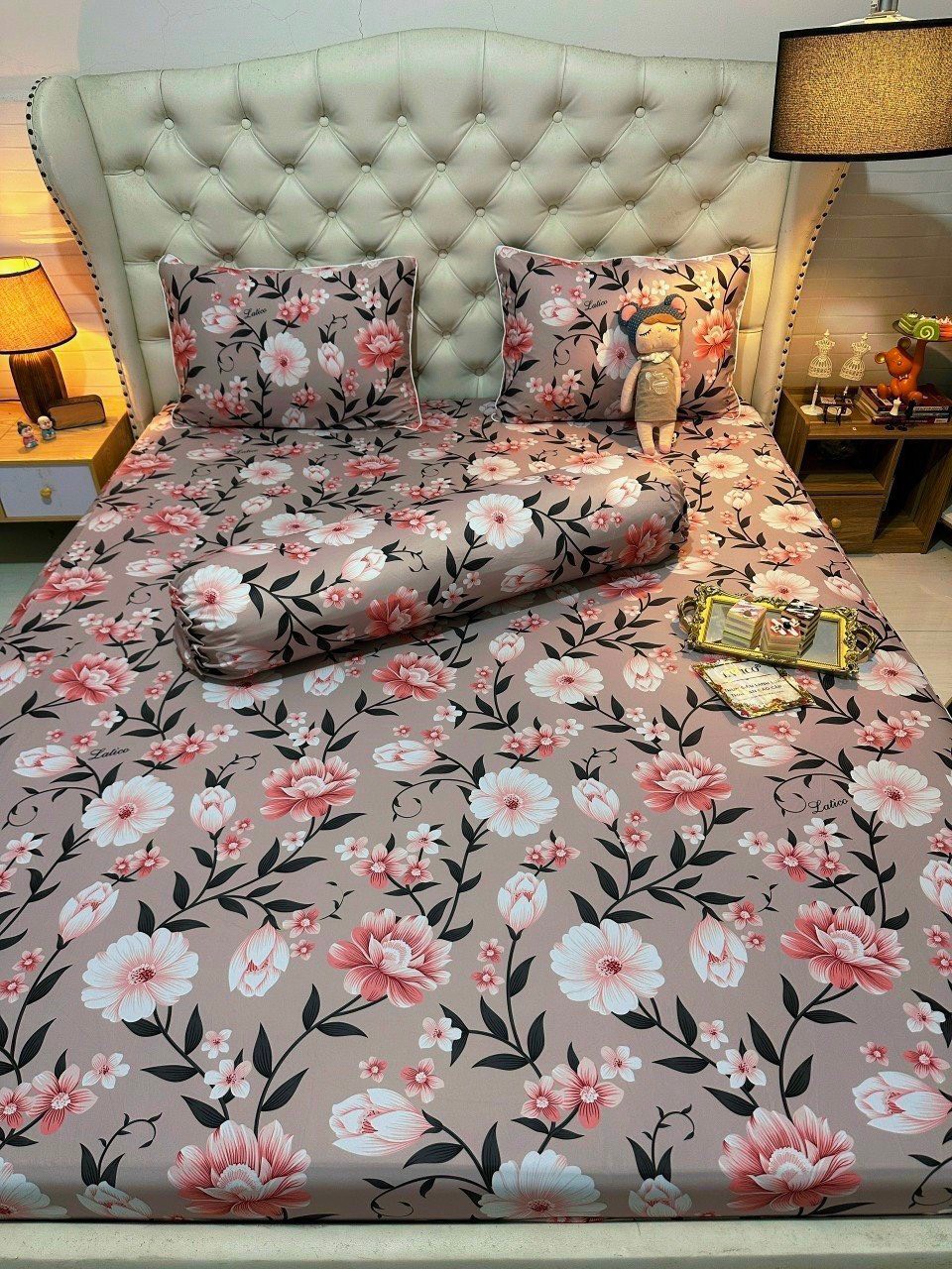 Bộ drap ga thun siêu lạnh lụa chất cực mát