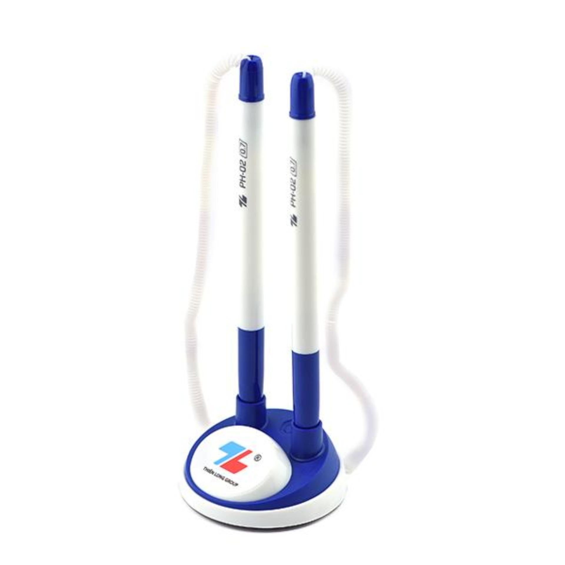 Combo 5/10/20 Bút đế cắm Thiên Long PH-02 - đầu bút 0.7mm - mực Xanh - KHÔNG CHẢY MỰC KHI CẮM ĐỨNG