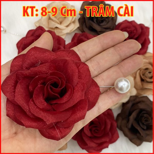 XUKA - PHỤ KIỆN THỜI TRANG NỮ - Hoa Cài Áo Vest Váy Đầm Đẹp Kiểu Trâm Cài Hạt Mẹc Sang Trọng, Hoa Trà - Hoa Hồng Cài Áo Váy Nhiều Mẫu Đẹp CH001 CH002