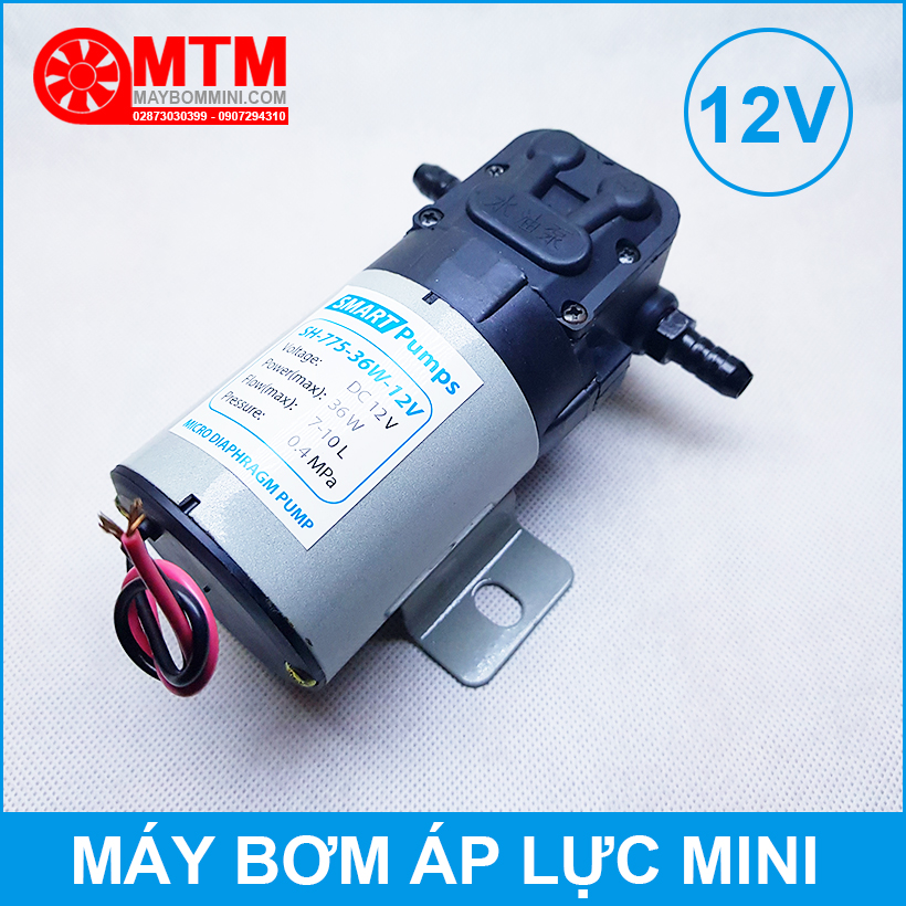 Máy bơm mini áp lực 12V 36W SH-775