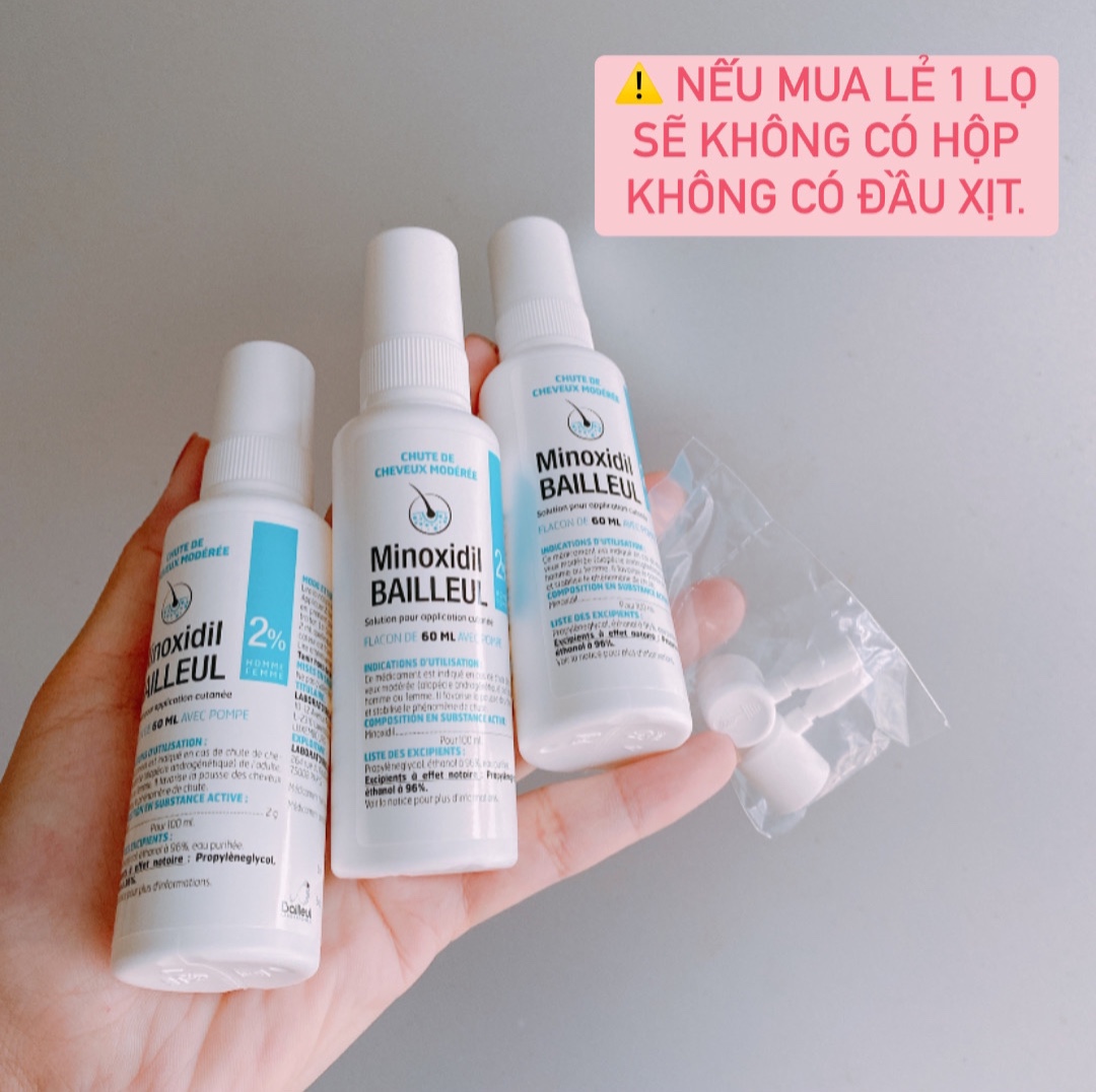 [GIẢM 5% ĐƠN 129K]Xịt mọc tóc Minoxidil Bailleul