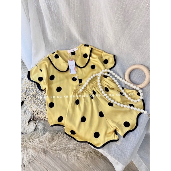 Pizama lụa bé gái đùi(10-42kg ) Đ01