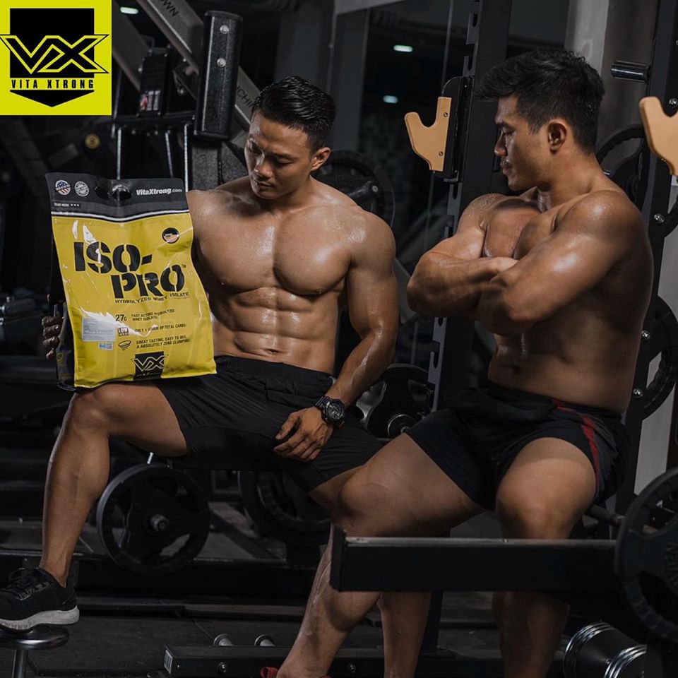 Sữa Tăng Cơ  Nuôi Cơ Xây Dựng Cơ 100% Hydrolyzed Whey VITAXTRONG ISO PRO 2lbs  Từ Mỹ