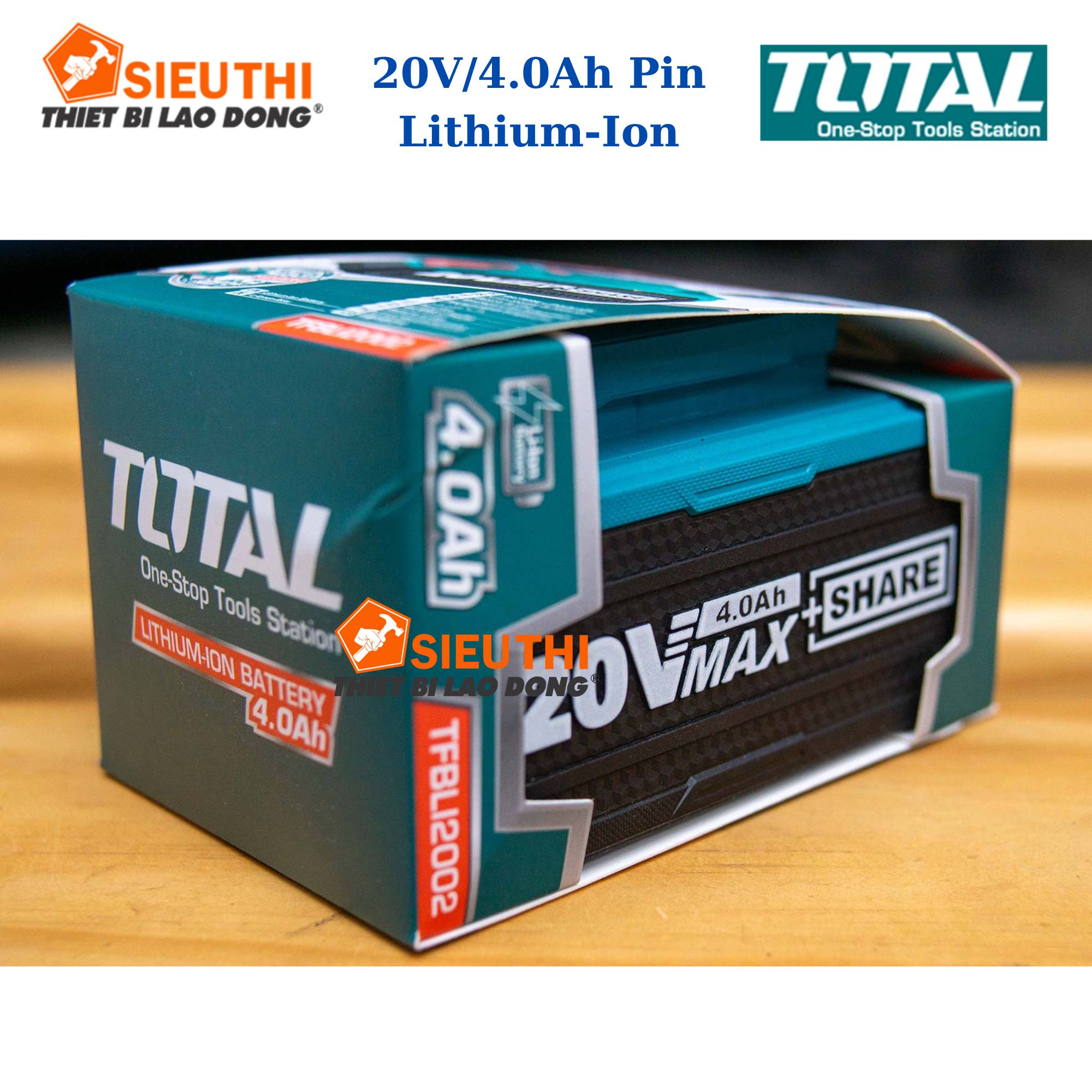 Pin Lithium - Ion Total TFBLI2002 Loại 20V/4.0Ah