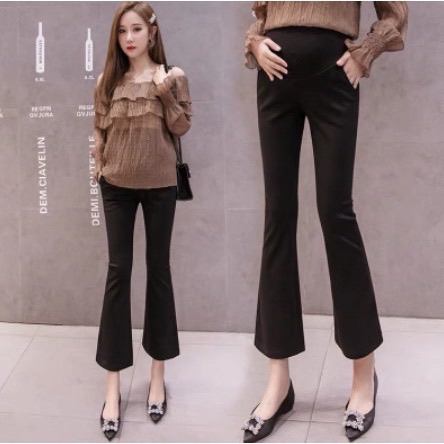 Quần Bầu Công Sở Ống Loe Chất Umi Mịn, Co Giãn 4 Chiều