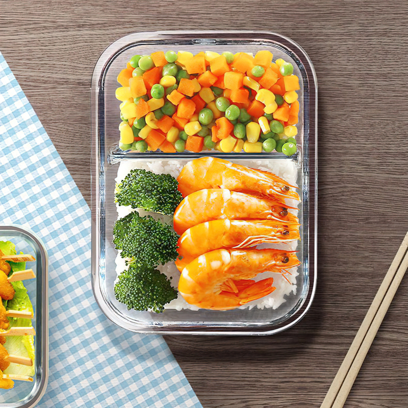 Crystal lunch box set, office lunch box with chopstick-thermal bag gift