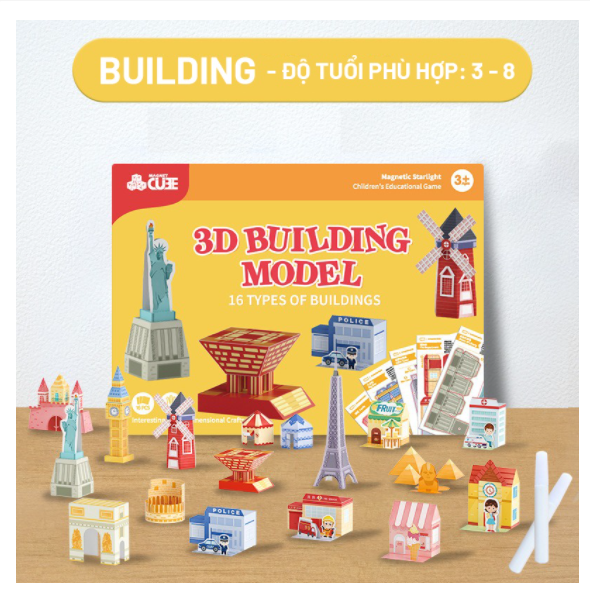 BỘ GẤP HÌNH 3D - ORIGAMI CHO BÉ