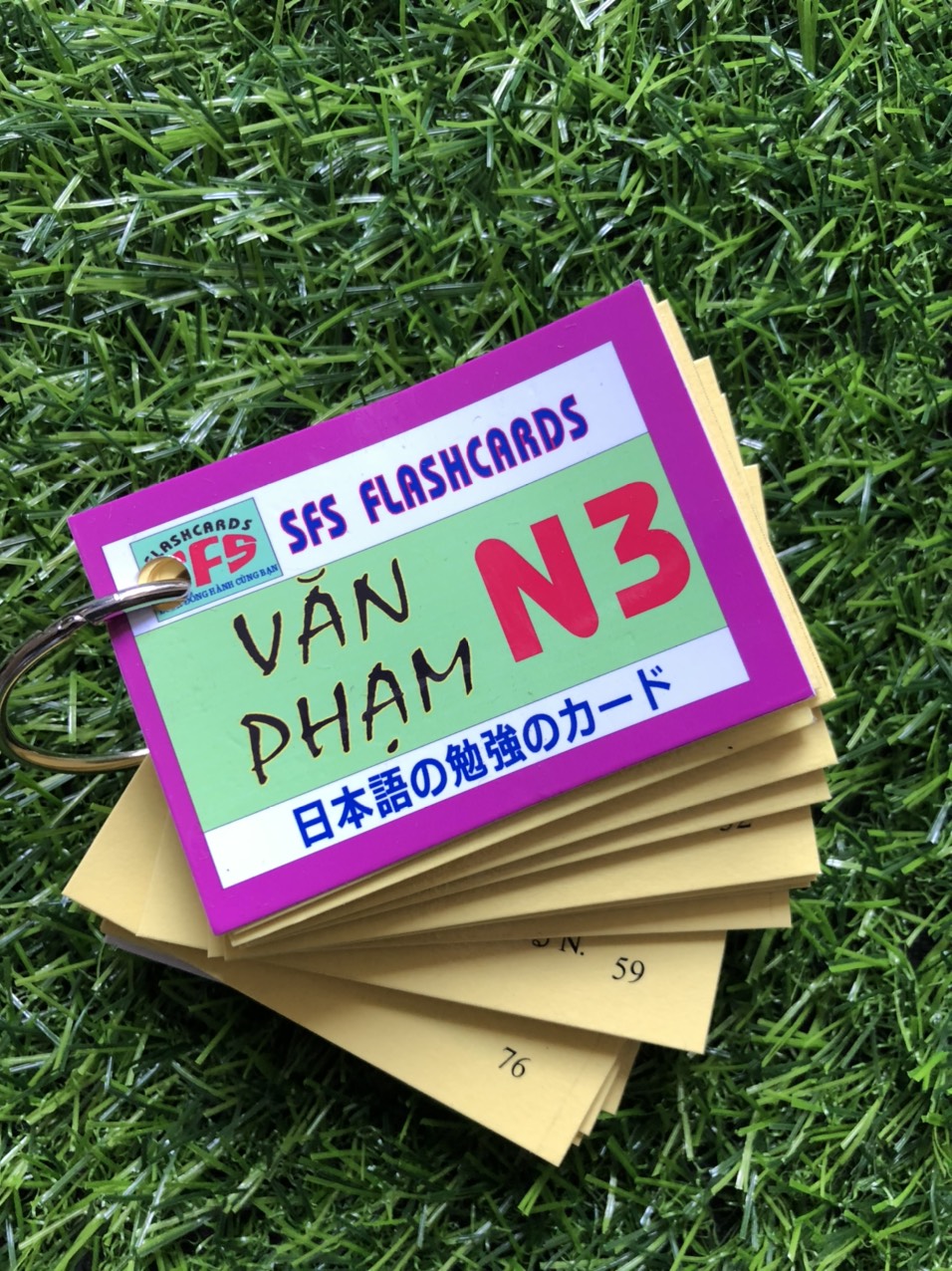 Thẻ Học Tiếng Nhật N3 ( Văn Phạm, Từ Vựng ) - Gồm 3 xấp
