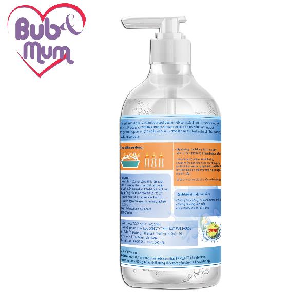 Nước rửa bình sữa 500ml BuB&MuM