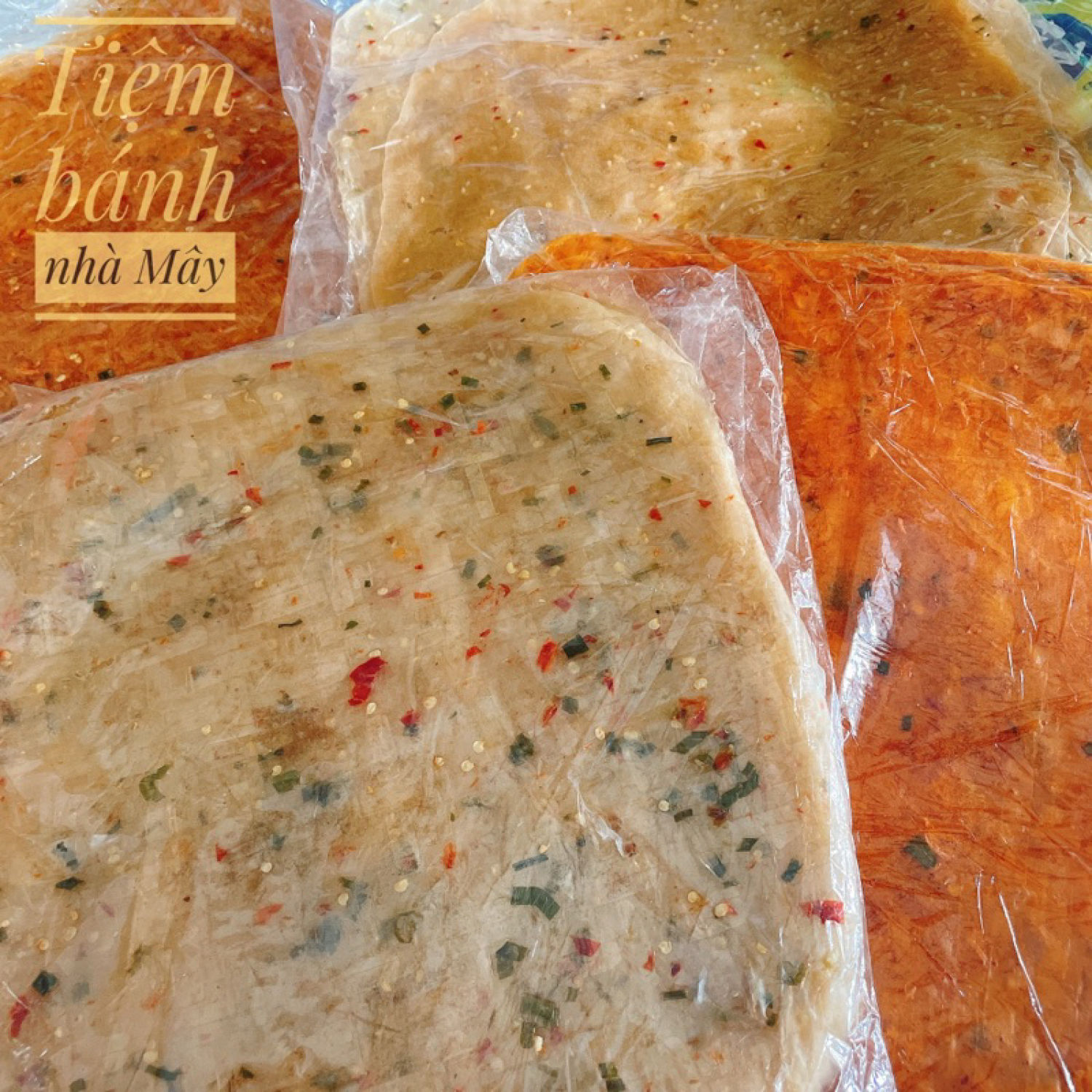 Bánh tráng DẺO HÀNH Phơi Sương lᴏại 1 bột gạo dẻo mềm (500G / 250G)