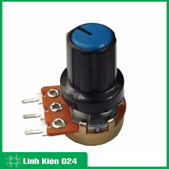 Combo biến trở volume (triết áp + vỏ triết áp nhựa)