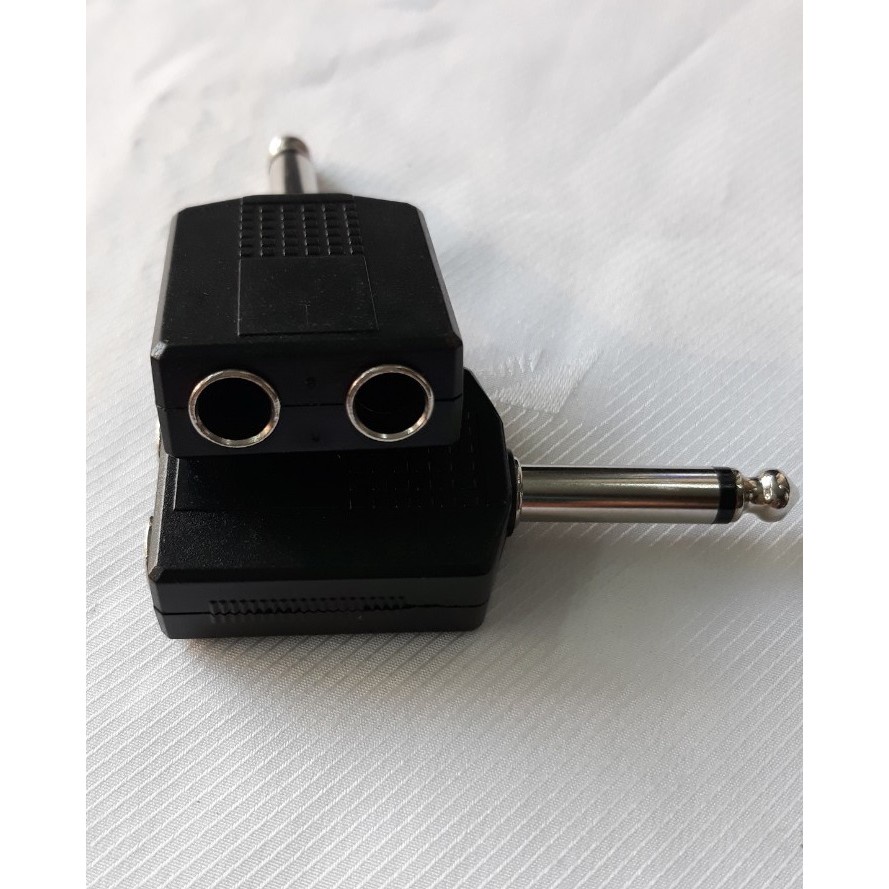 Jack chia cổng micro 6.5mm chia từ 1 cổng ra 2 cổng dùng hát song ca