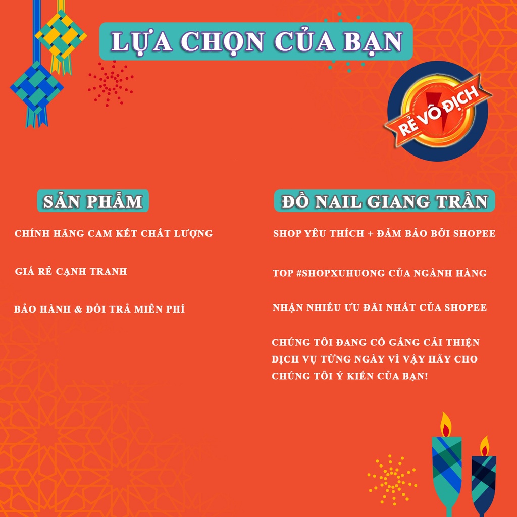 Stick dán móng hình trái tim cực xinh
