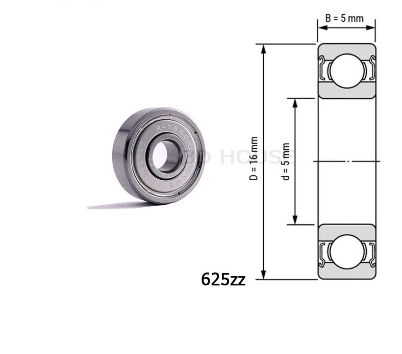 Vòng bi bạc đạn 608zz, 688zz, 625zz