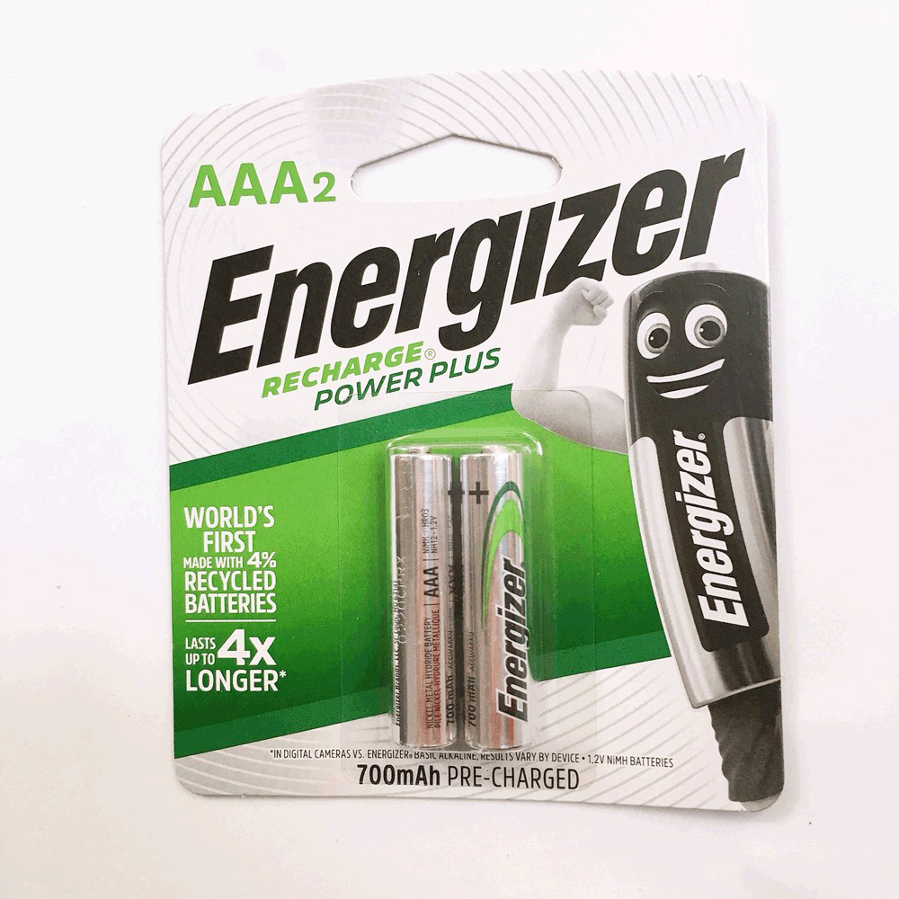 2 vỉ Pin sạc AAA  Energizer 700mah (pin sạc đũa ) - Vỉ 2 viên