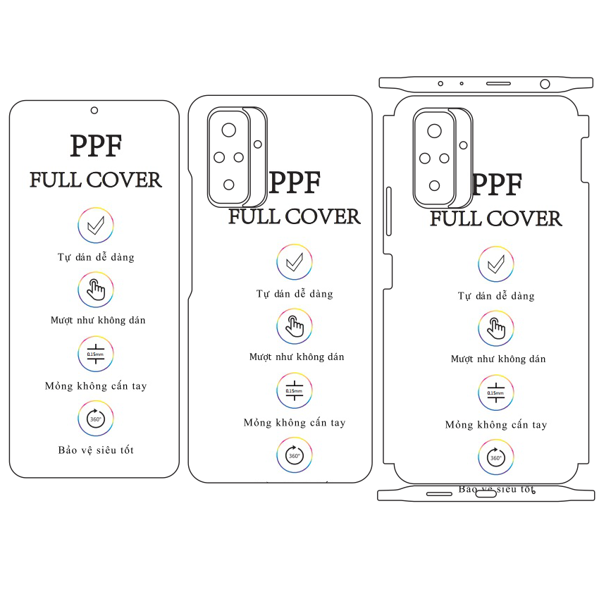 Dán dẻo PPF Redmi Note 10 Pro full viền – Tặng cường lực camera