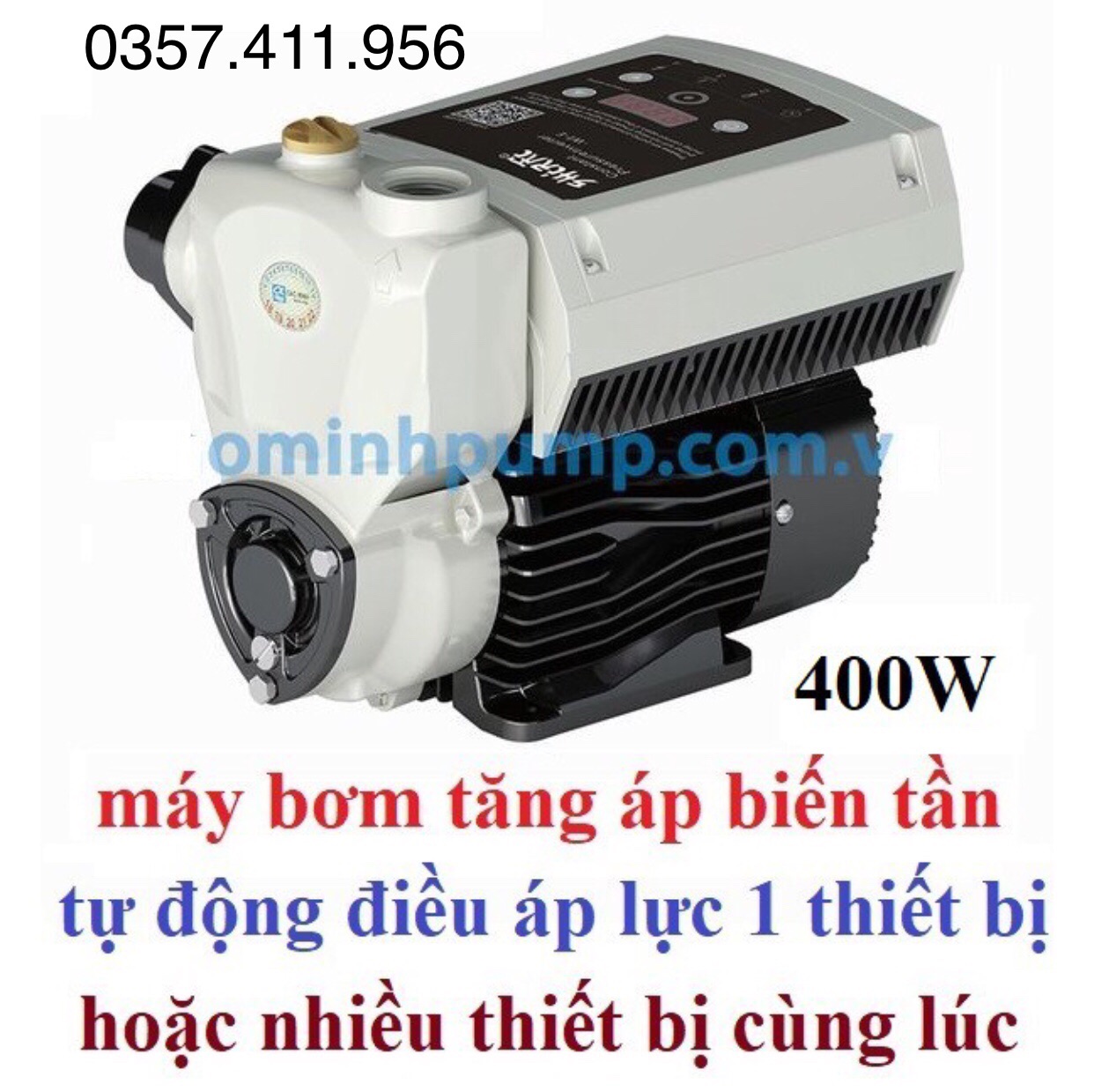 Máy bơm tăng áp biến tần shirai AP400w