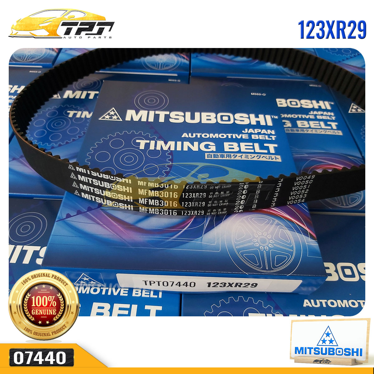 Dây curoa cam / dây đai răng mitsuboshi jolie 123xr29 - 123ru29 mitsuboshi - japan