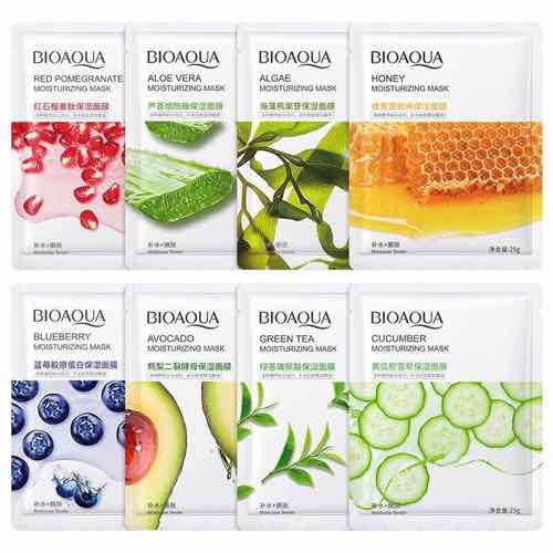 [HCM]2 Miếng Mặt nạ trái cây 8 vị bioaqua