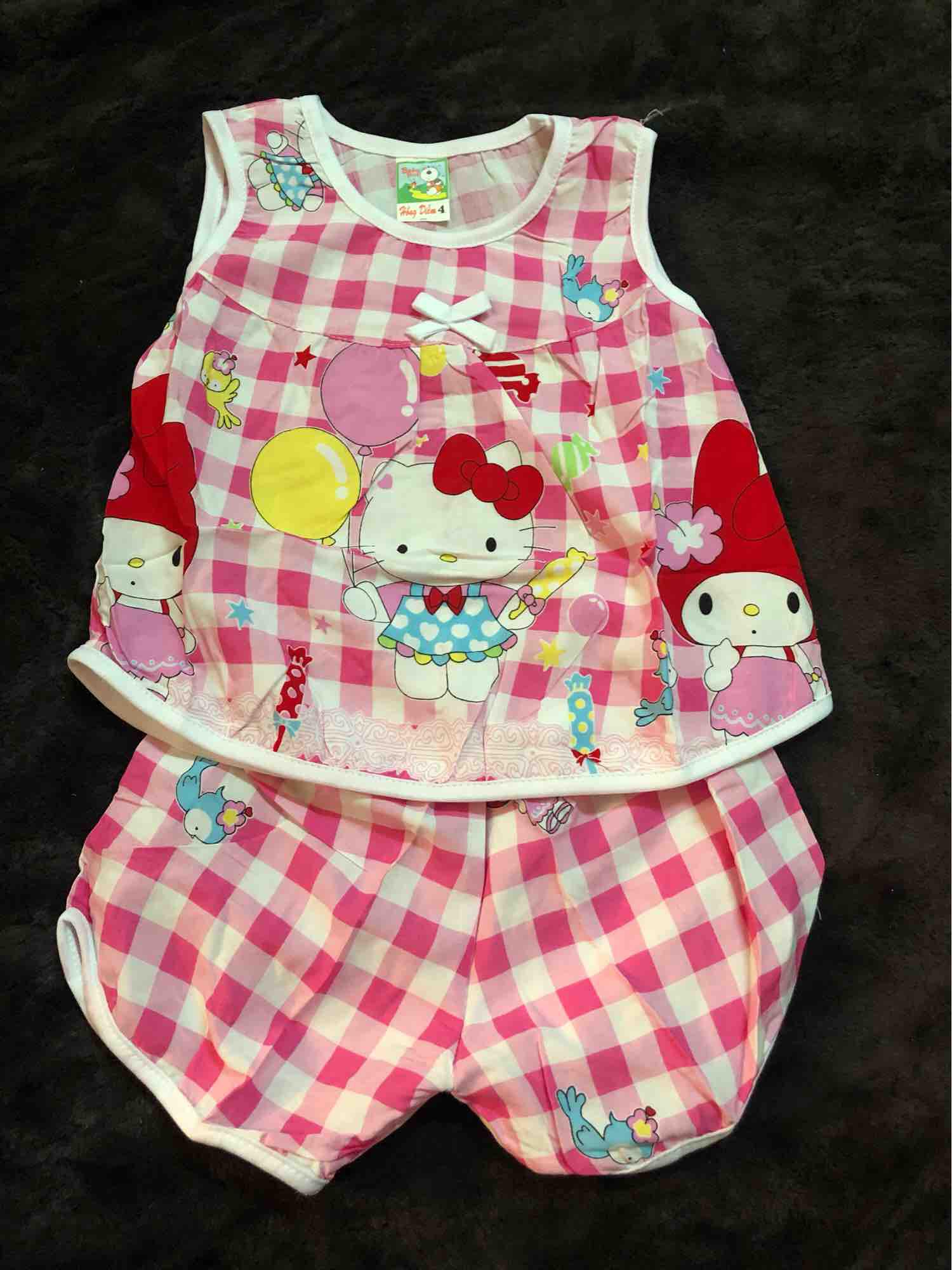 Combo 4 bộ tole bé gái (7-15kg)