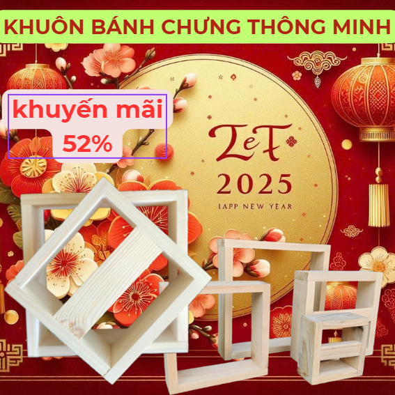 Khuôn bánh chưng thông minh 2 bộ phận, giúp công việc gói bánh trở nên đơn giản và thích thú