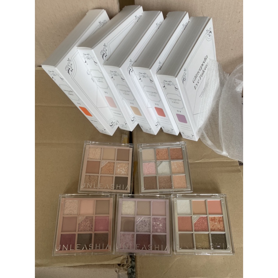 [HOÀN TIỀN 15%]Bảng phấn mắt 9 màu UNLEASHIA Glitter Eye Palette