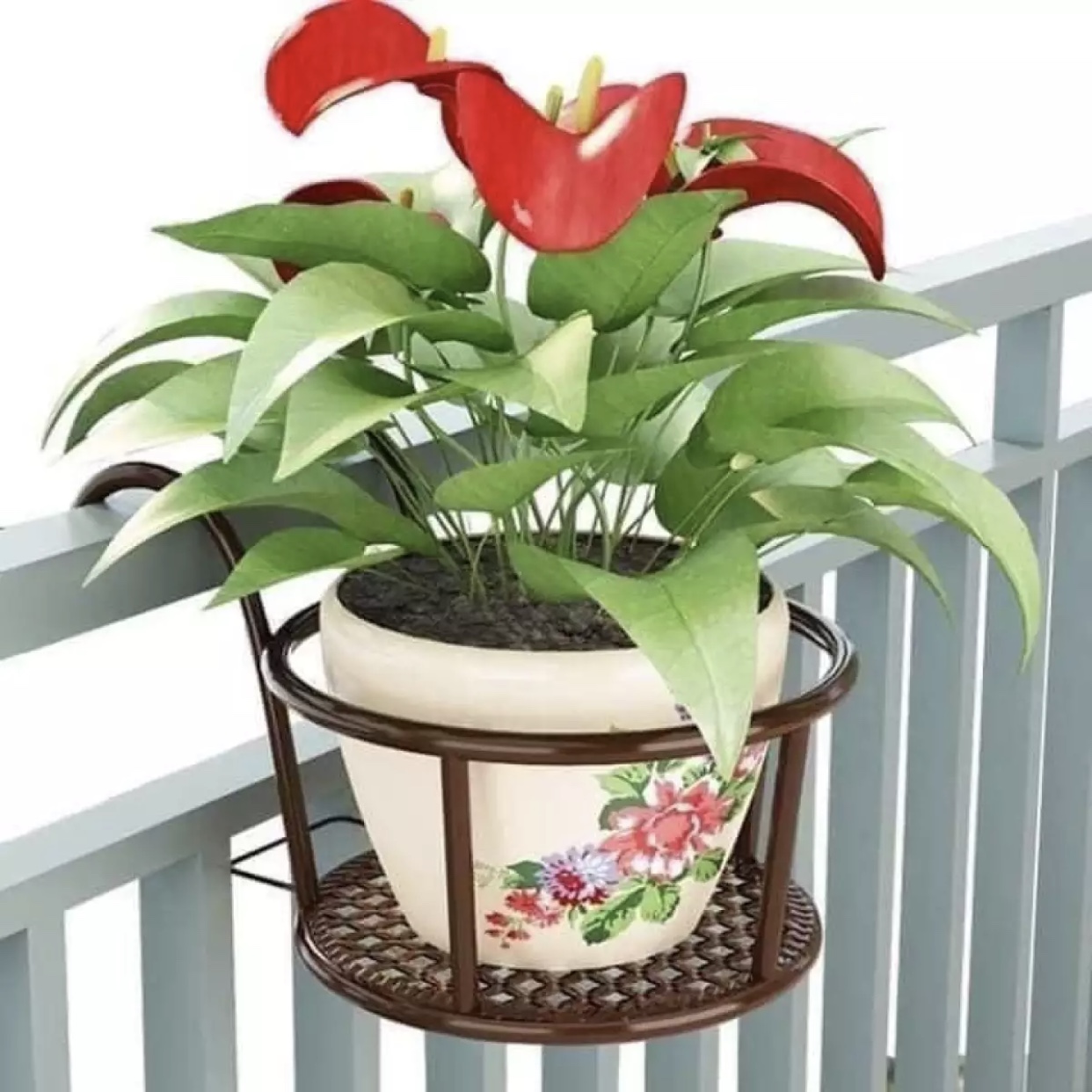 Combo 5 Giá sắt treo chậu hoa ban công FL- GS1