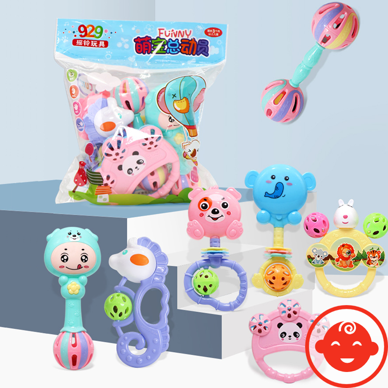 Lục lạc xúc xắc 7 MÓN HÌNH THÚ cho bé