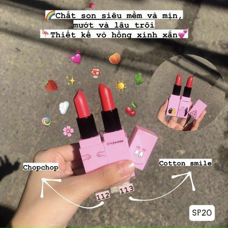 Son Lì 3CE BARBAPAPA Matte Lip Color