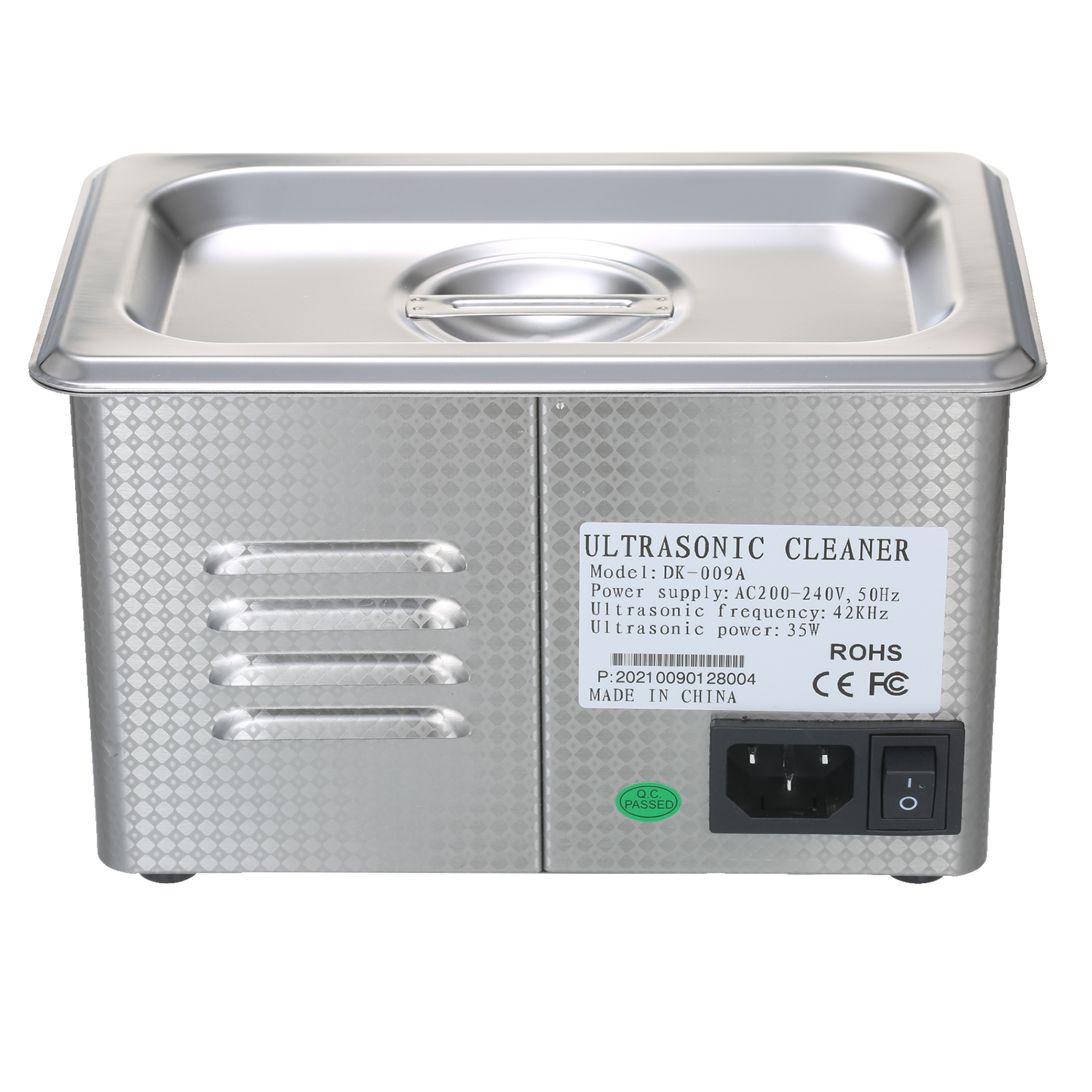 900mL Digital Ultrasonic Cleaner Household Glasses Cleaning Machine Stainless Steel Jewelry Cleaning Tool Toothbrush Cleaning Instrument EU Plug