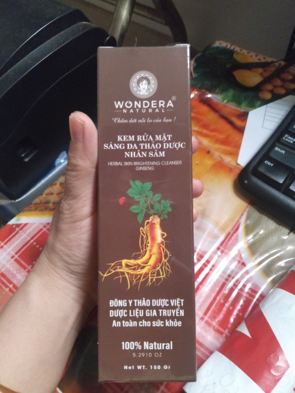 [HCM]Kem Rửa Mặt Sáng Da Thảo Dược Wondera 150g