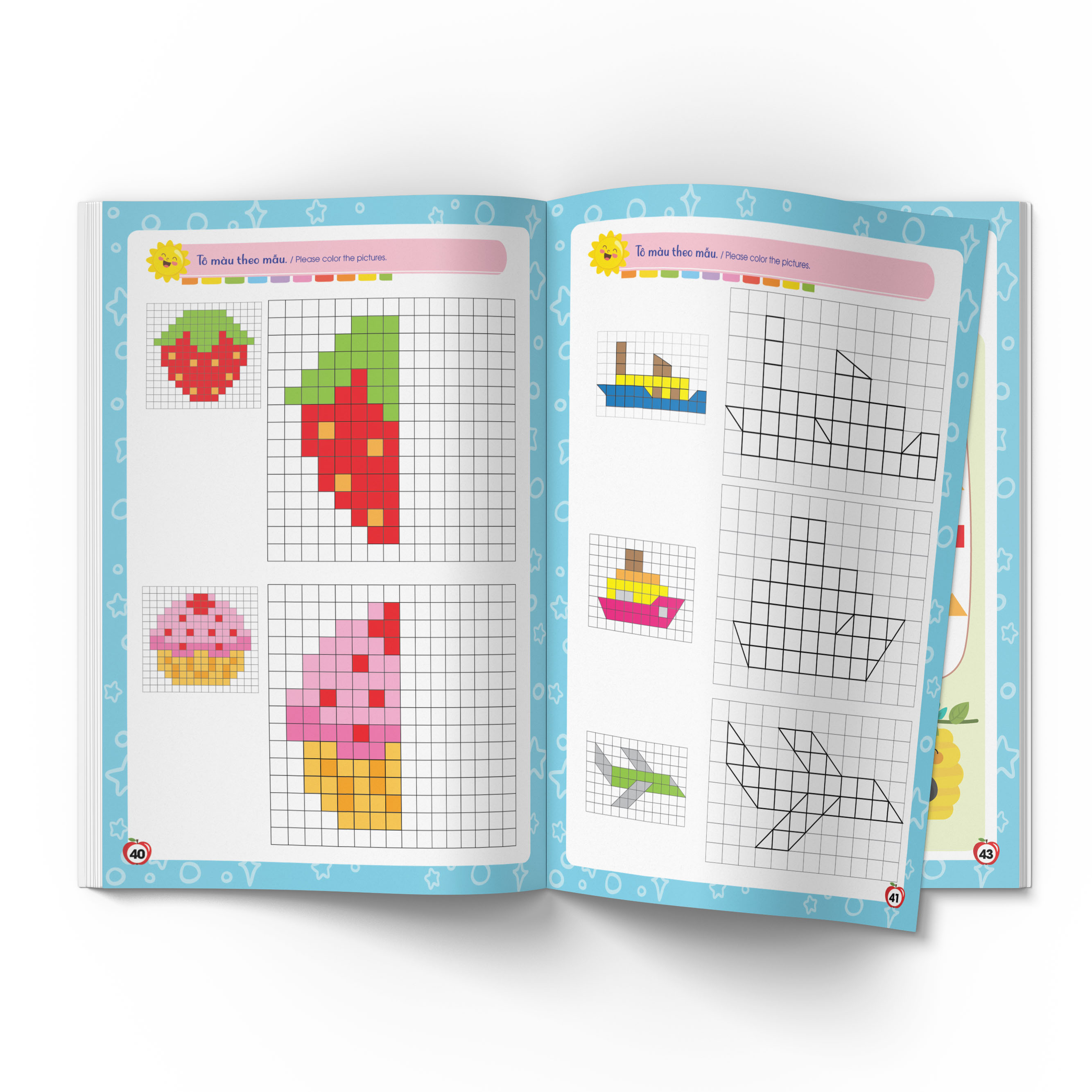 Sách Toán Tư Duy Beginning Creative Math (Dành Cho Bé 3-4 Tuổi Song Ngữ Việt Anh)