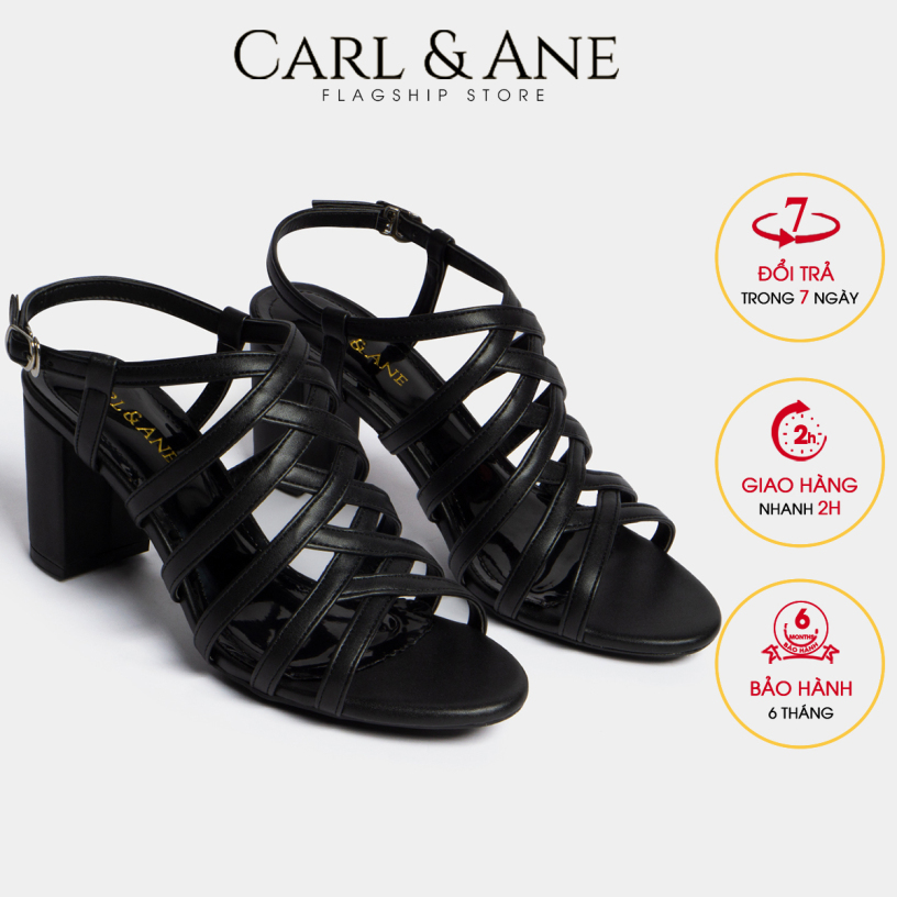 Carl & Ane - Giày sandal chiến binh thời trang nữ gót cao 7cm CS001 (BA) giá rẻ