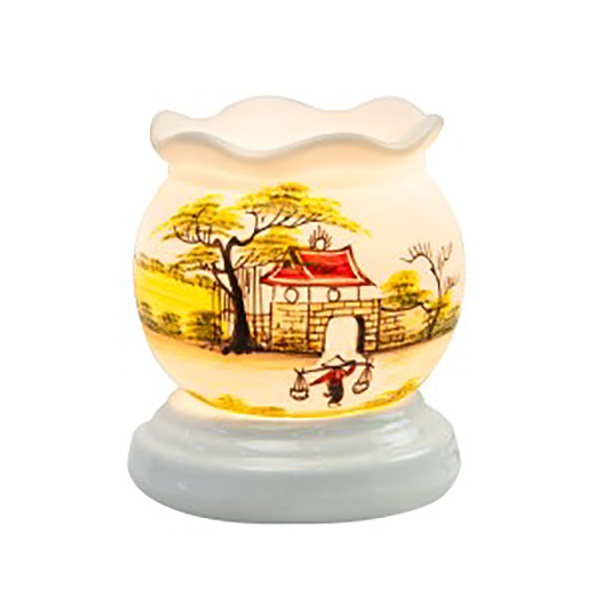 Đèn xông tinh dầu gốm sứ thấu quang cao cấp
