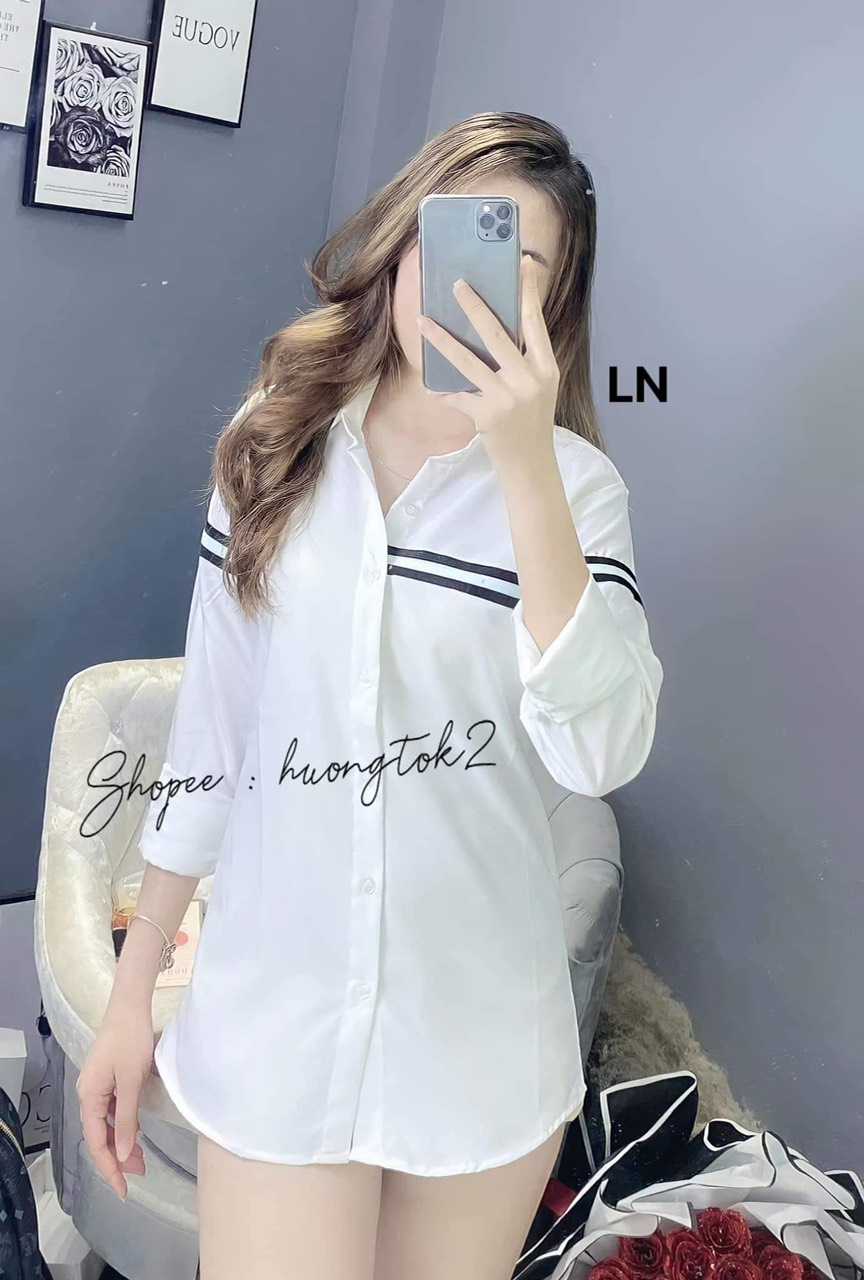 Áo sơ mi dài tay 2 vạch  Chất sơ mi lụa HOTTREND 2022